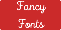 fancy fonts