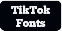 tiktok fonts