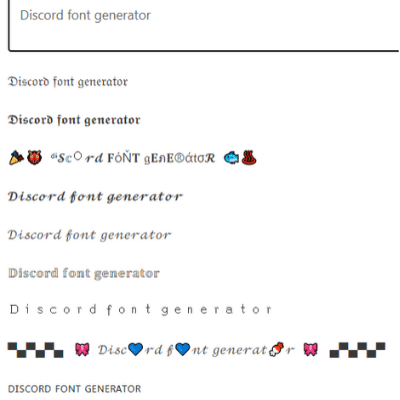 discord fonts