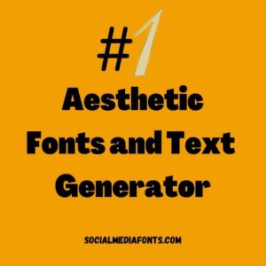 Aesthetic Fonts Generator