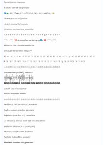 Aesthetic Fonts Generator - copy ๐ฐ๐ฝ๐ณ paste