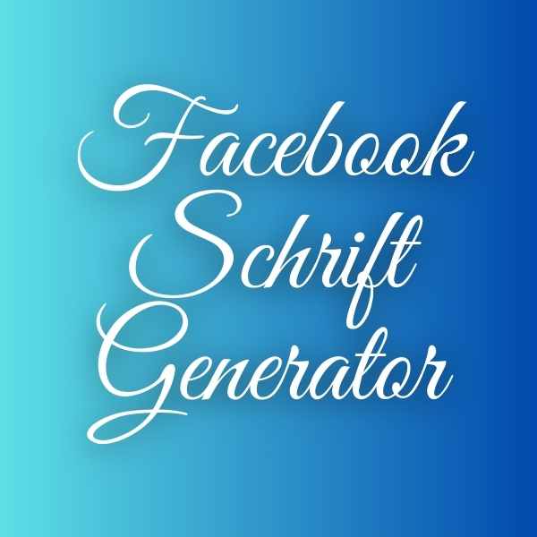 Facebook Schrift Generator